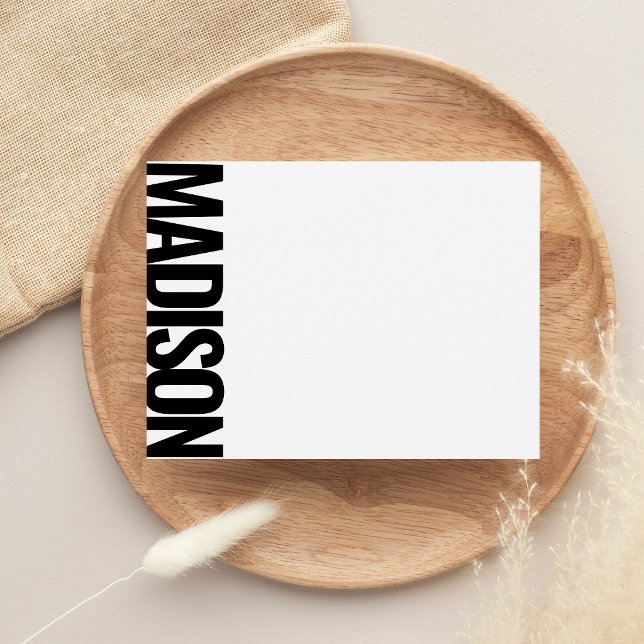 Vertical Big Name Bold Typography Card (Creator Uploaded)