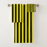 Vertical Black and Yellow Stripes