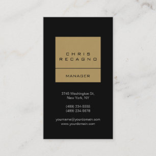 Vertical Black Browny Beige Stripe Business Card