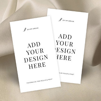 Vertical Business Card Printing Upload Your Design