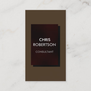 Vertical Cafe Noir Brown Black Business Card