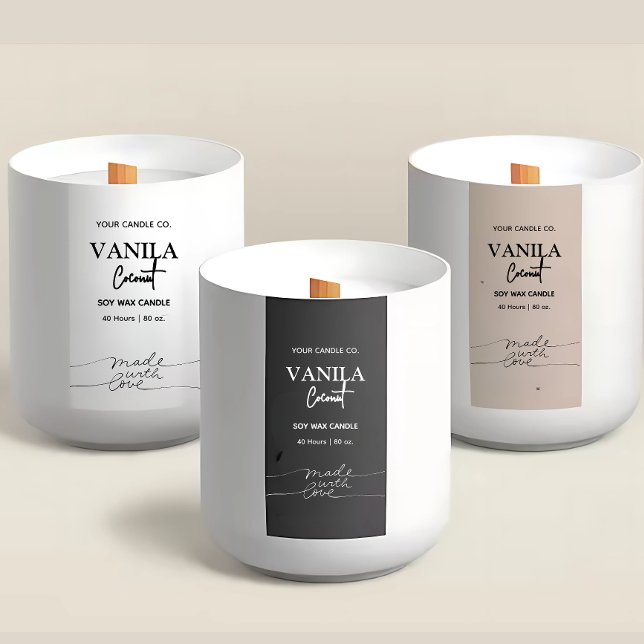 Vertical Candle Branding Labels (Creator Uploaded)