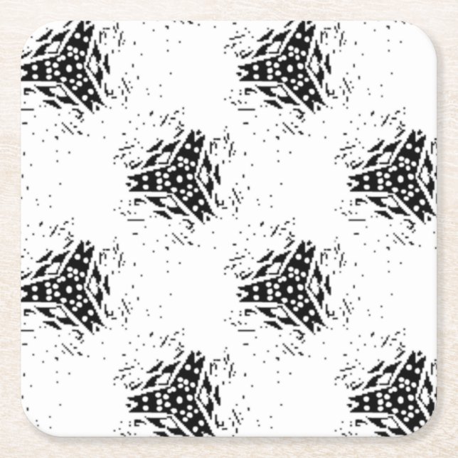 Vertical, Charcoal, Dune Paper Coaster (Front)