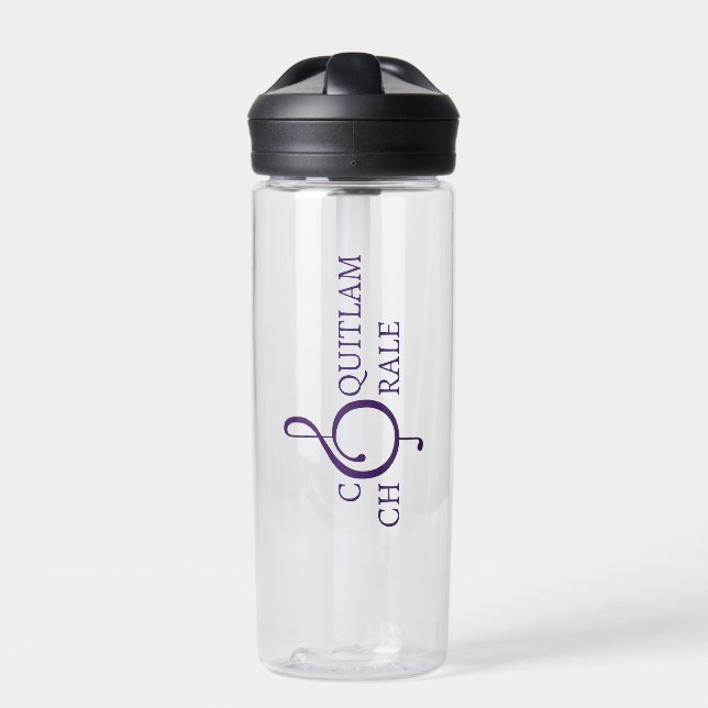 Vertical Chorale Logo Water Bottle (Front)