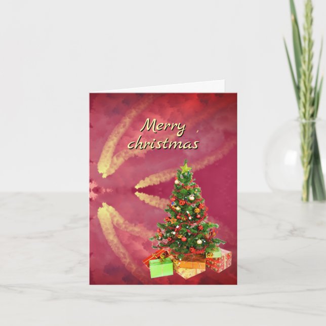 vertical christmas card  (Front)