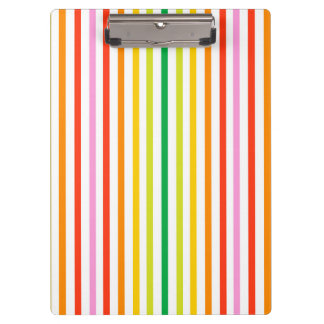Vertical Colourful Striped Clipboard