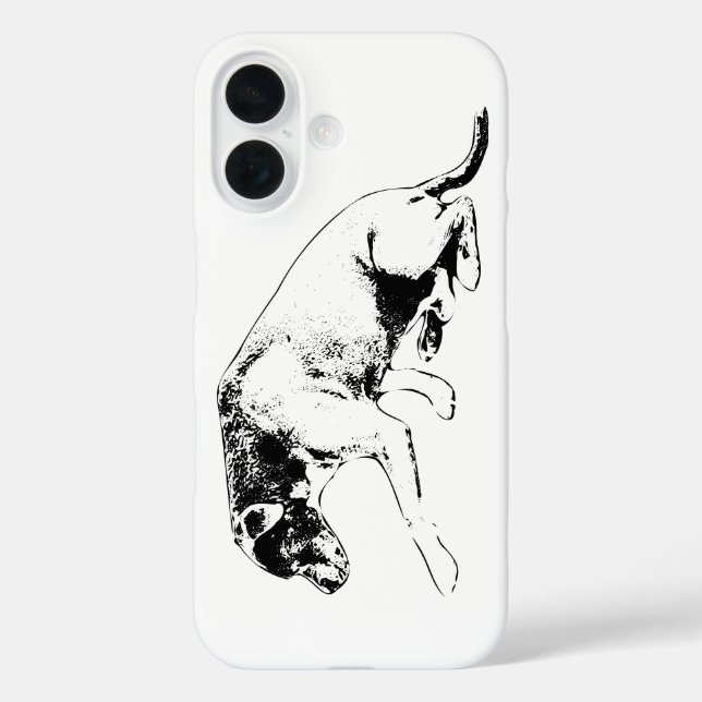 Vertical Crop: Paw-Forward Pitbull Case-Mate iPhone Case (Back)