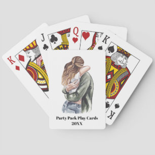 Vertical Custom Text Full Photo - Poker Cards