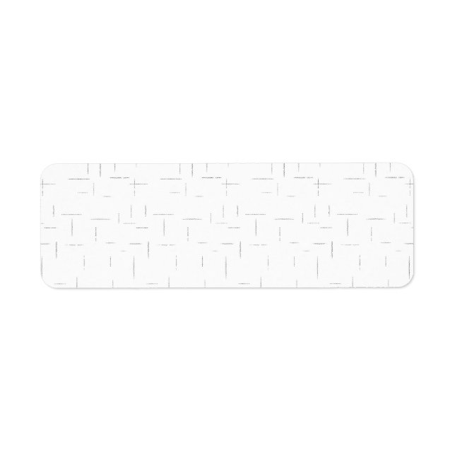 vertical Design Thirty Three Return Address Label (Front)