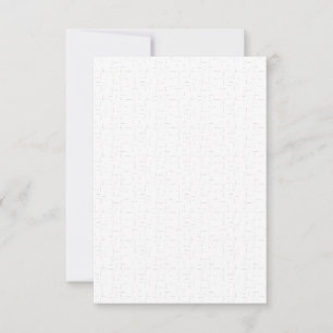 vertical Design Thirty Three RSVP Card