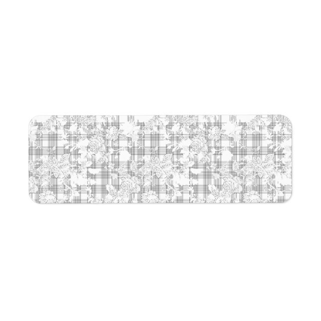 vertical Design Twenty Seven Return Address Label (Front)