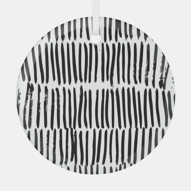 Vertical Elements: Hand-Drawn Seamless Style. Glass Tree Decoration (Front)