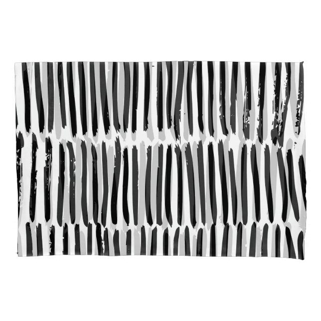 Vertical Elements: Hand-Drawn Seamless Style. Pillowcase (Front)