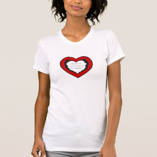 Vertical Expression Heart T-Shirt