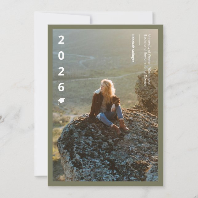 Vertical Falls Grad Announcement - Sage (Front)