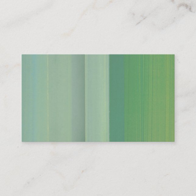vertical green background business card (Front)