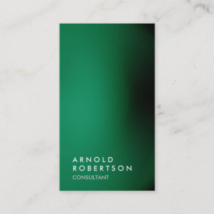 Vertical green unique professional business card