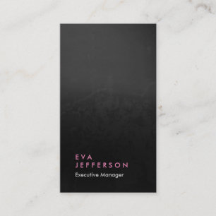 Vertical grey black pattern professional plain business card