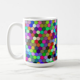 Vertical Hexagons 15oz Mug