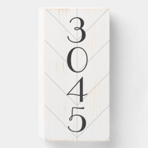 Vertical House Number Sign