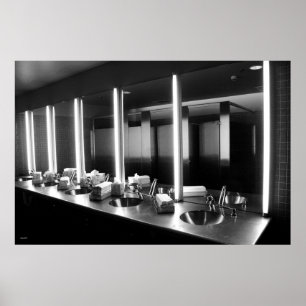 Vertical Lights and Stainless Steel Poster