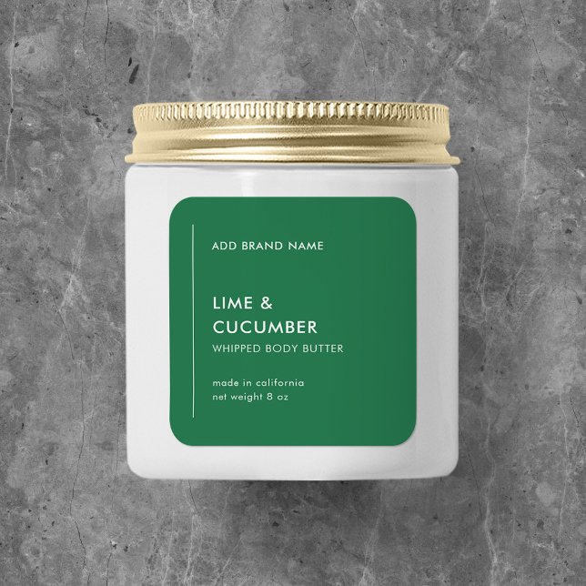 Vertical Line Add Brand Custom Colour Product Labe Square Sticker (Creator Uploaded)