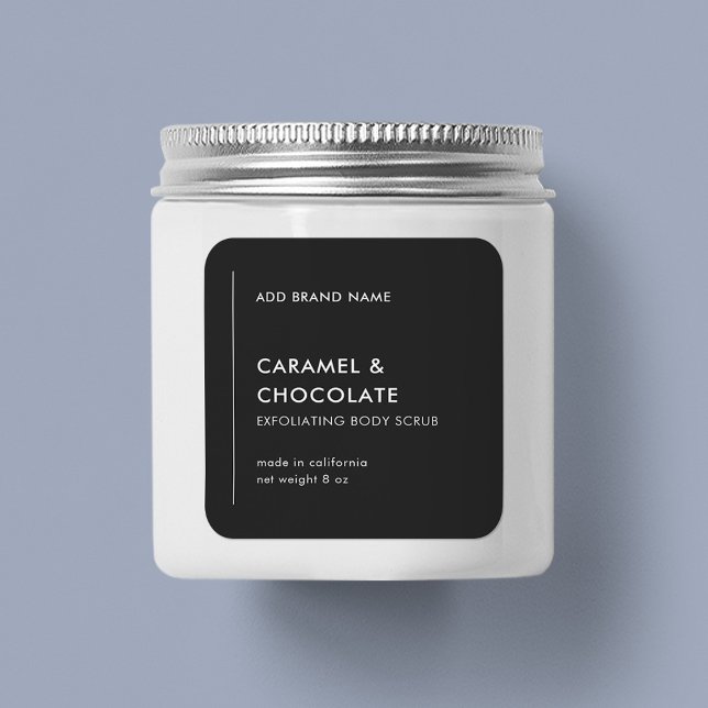 Vertical Line Add Brand Custom Colour Product Labe Square Sticker (Creator Uploaded)