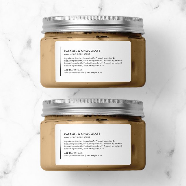 Vertical Line Add Your Brand Modern Ingredients Label (Creator Uploaded)