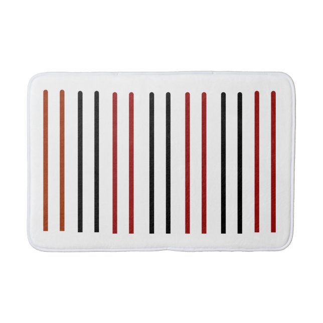 "Vertical Line Pattern Bathmat – Sleek Minimalist  (Front)