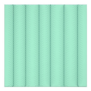 Vertical lines on mint green pattern poster