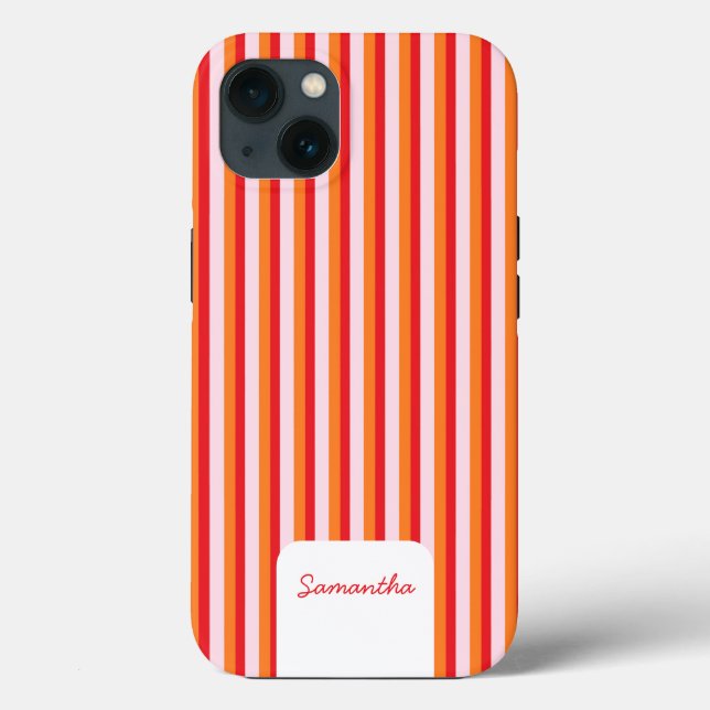 Vertical lines personalised stripes Case-Mate iPhone case (Back)