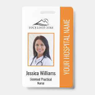 Vertical LPN Licensed Practical Nurse Photo ID Badge