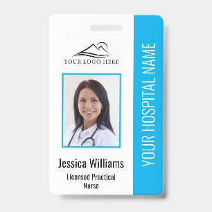 Vertical LPN Licensed Practical Nurse Photo ID Badge