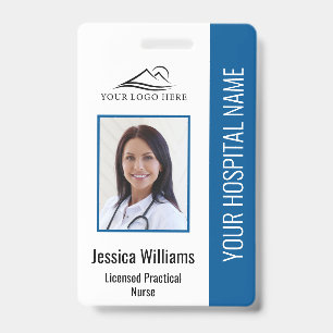 Vertical LPN Licensed Practical Nurse Photo ID Badge