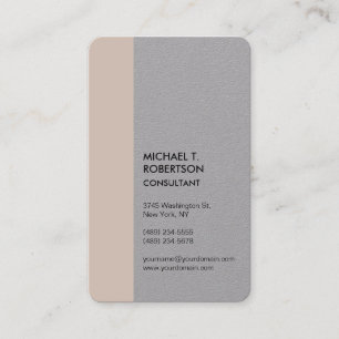 Vertical Minimalist Modern Stylish Amazing Grey Business Card