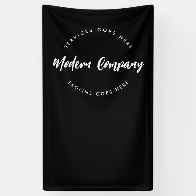 Vertical Modern Logo Template Custom Editable Banner (Vertical)