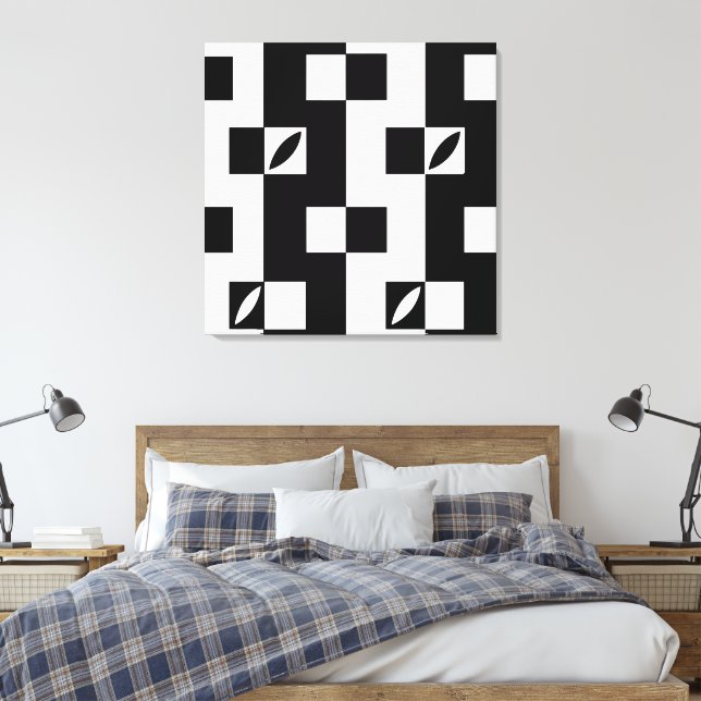 Vertical Modules | Modern Canvas Print (Insitu(Bedroom))