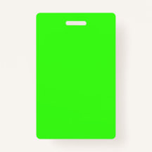 Vertical Neon Green Badge – Customisable