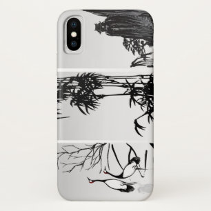 Vertical Oriental Scroll iPhone X Case