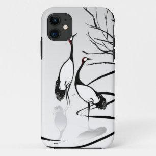 Vertical Oriental Scroll iPhone 11 Case