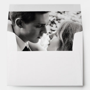 Vertical Photo Wedding Envelope