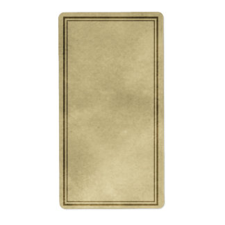 Vertical Plain Apothecary Label