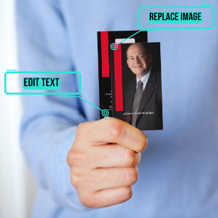 Vertical Portrait Realtor Business Card