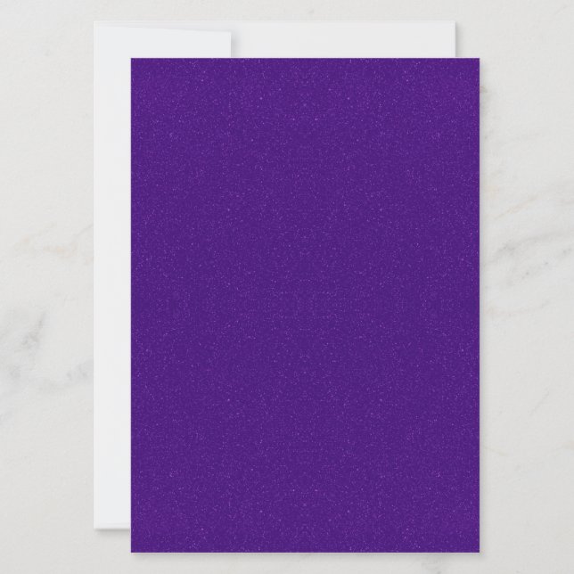 Vertical Purple Glitter Invitation – Customisable (Front)