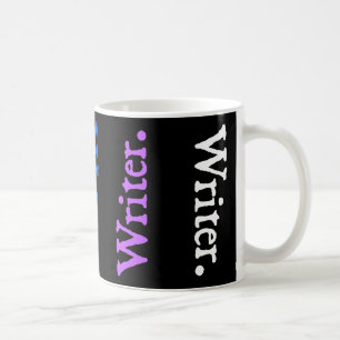 Vertical Reversal Colorsplash Writer. Coffee Mug