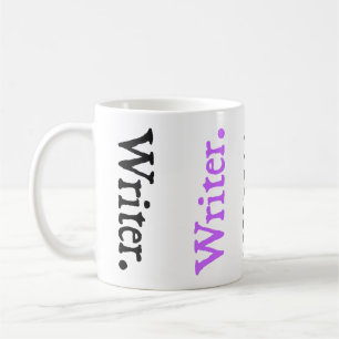 Vertical Reversal Colorsplash Writer. Coffee Mug