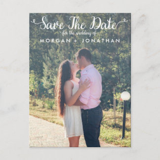 Vertical Save The Date Postcard Template