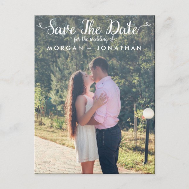 Vertical Save The Date Postcard Template (Front)