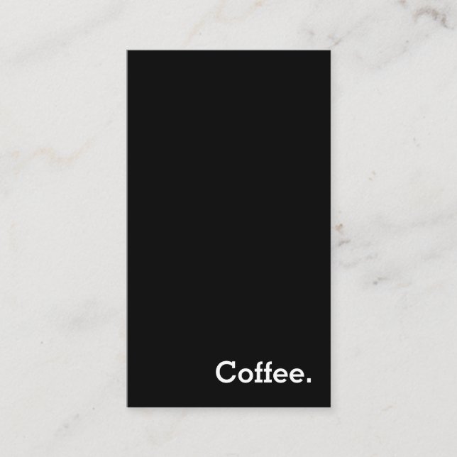 Vertical Simple Word Dark Loyalty Punch-Card (Front)