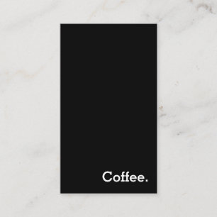 Vertical Simple Word Dark Loyalty Punch-Card Card